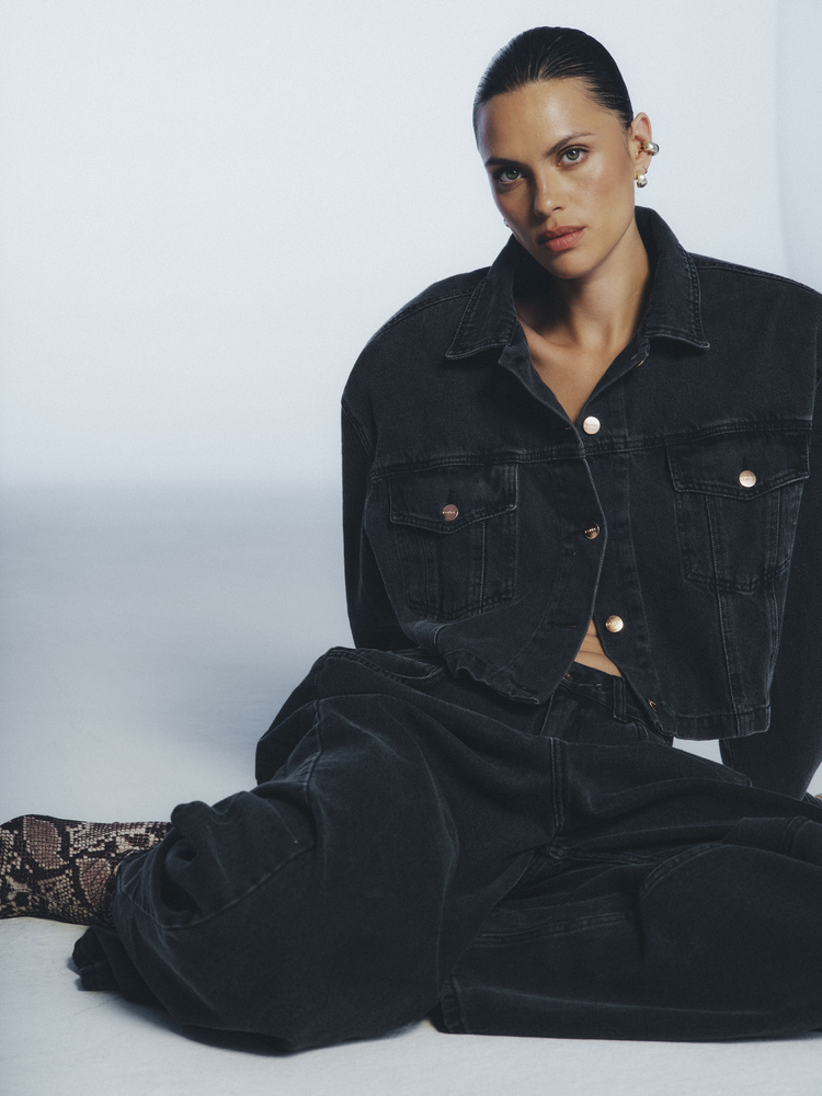 JEANSY BOYISH VINTAGE BLACK TALL