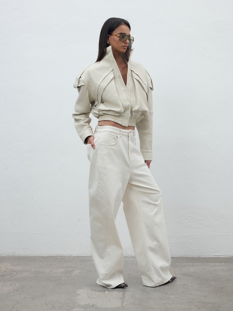 URBAN OFF WHITE PANTS REGULAR