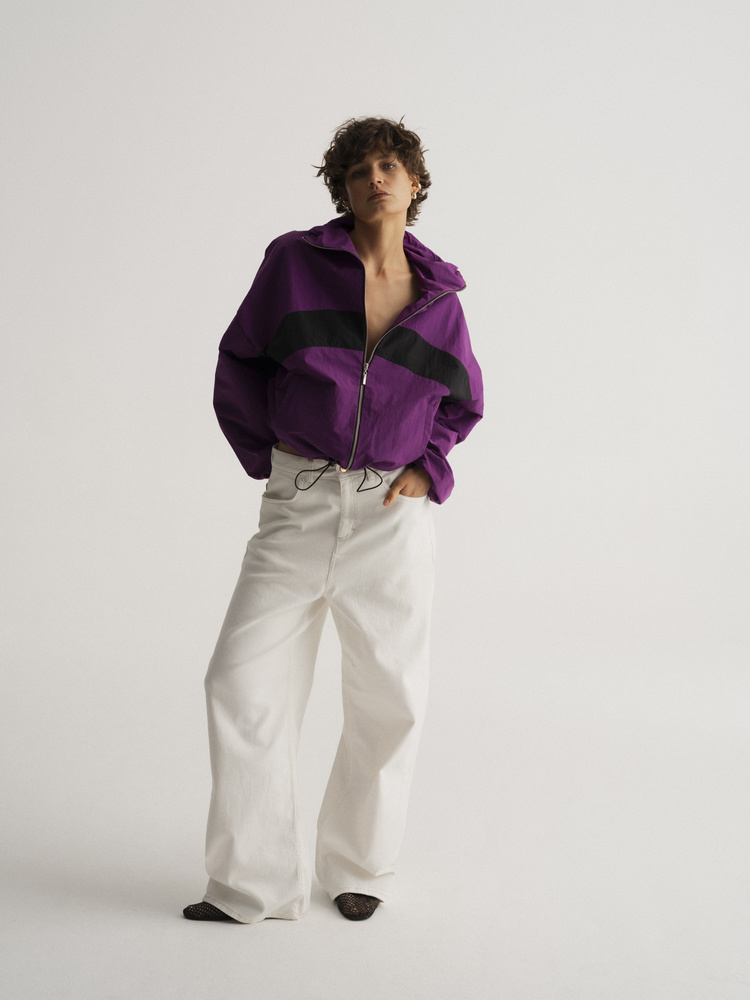 KURTKA DRIFT ZIP ORCHID