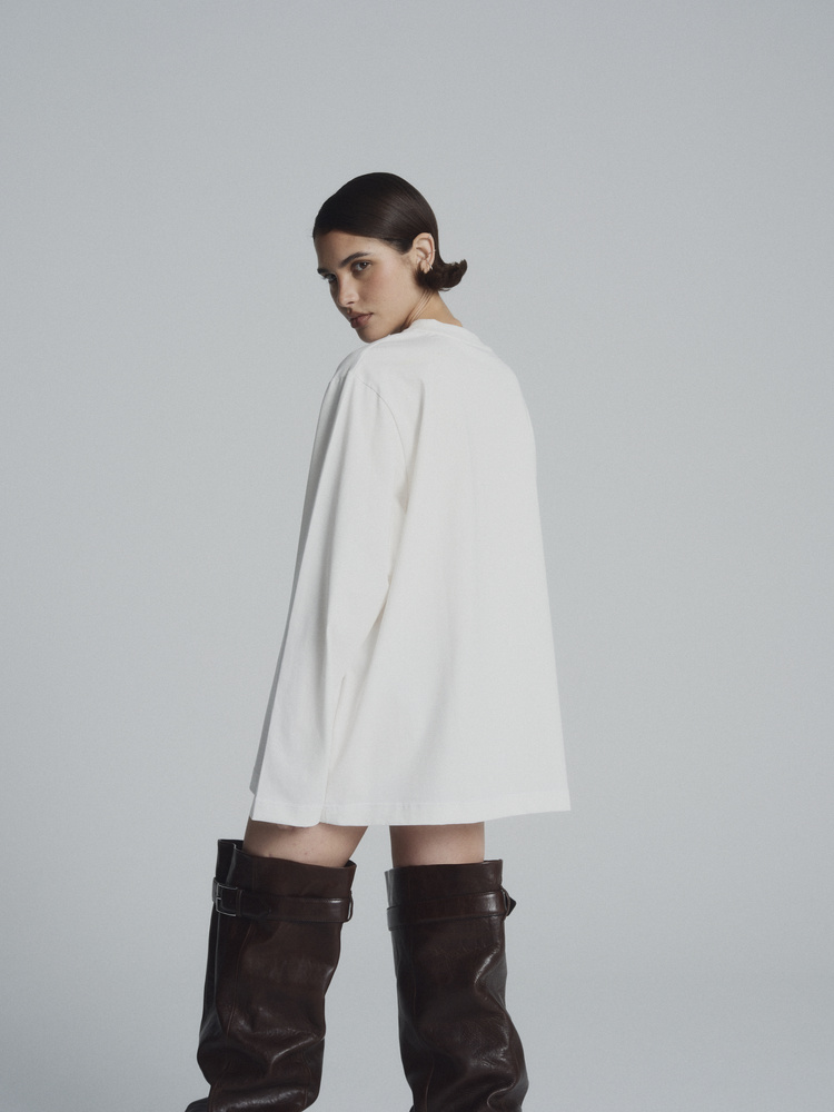 LONGSLEEVE SCULL OFF WHITE