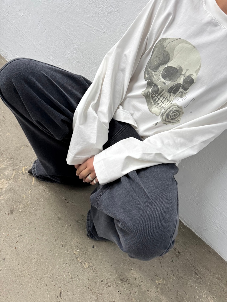 LONGSLEEVE SCULL OFF WHITE