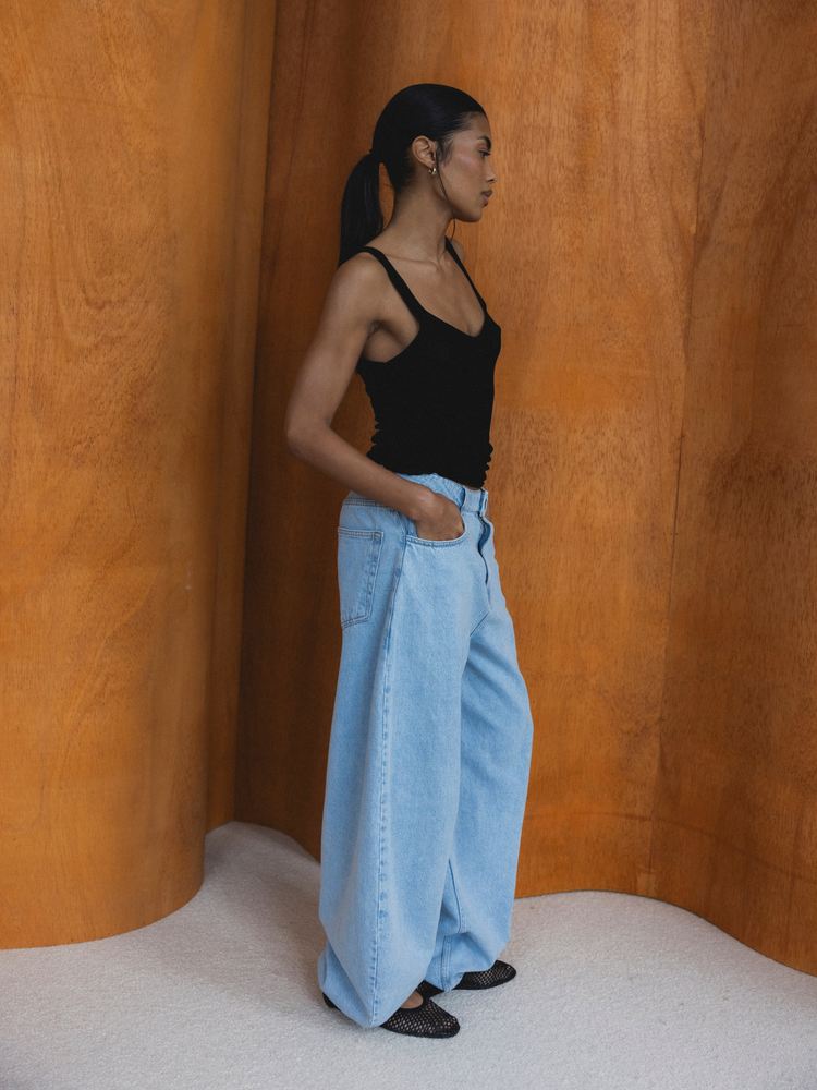 JEANSY SKATER BLUE TALL