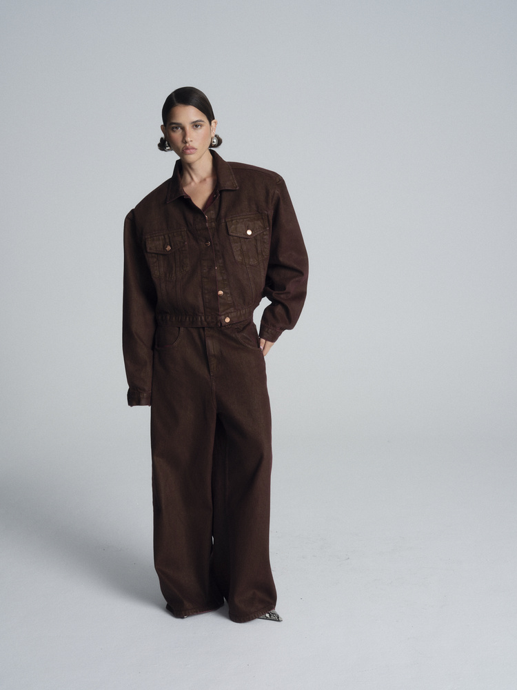 KAHN BURGUNDY WAXED JACKET