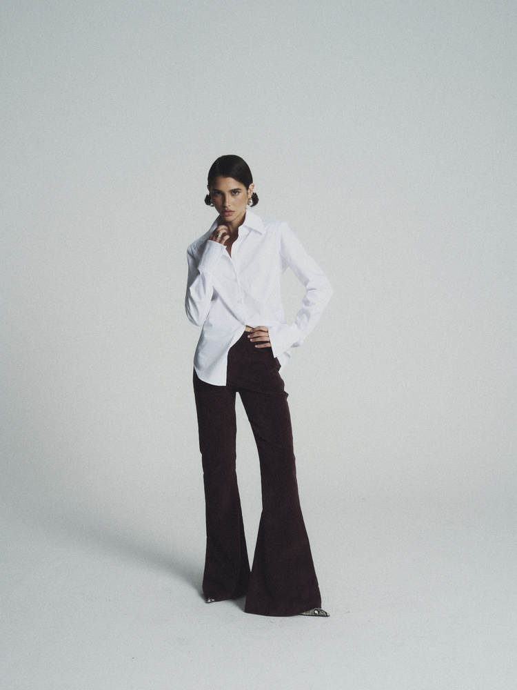 STEVIE BURGUNDY CORDUROY PANTS