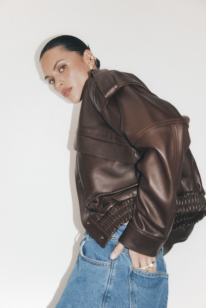 NASH BROWN LEATHER JACKET