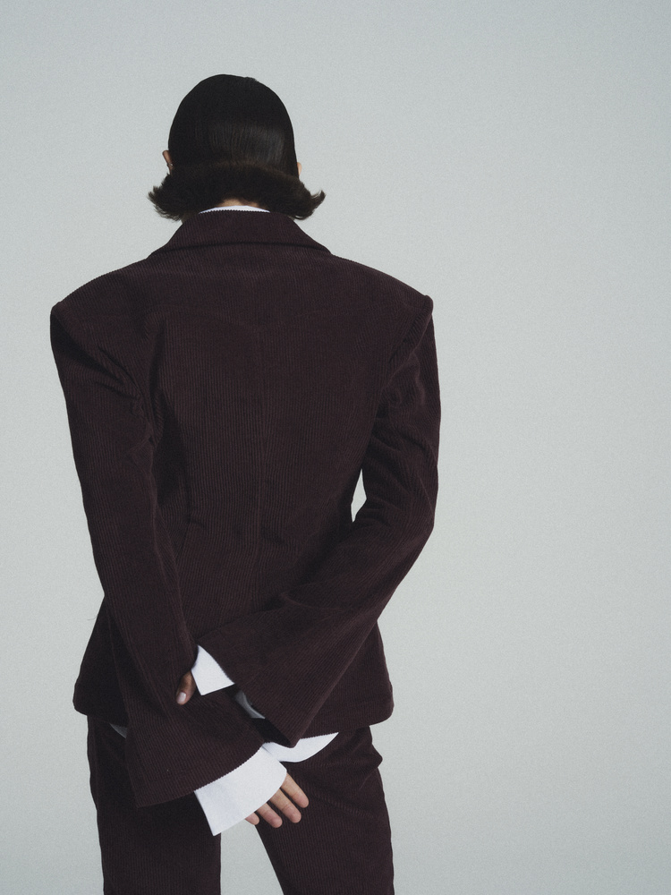 STEVIE BURGUNDY CORDUROY JACKET 