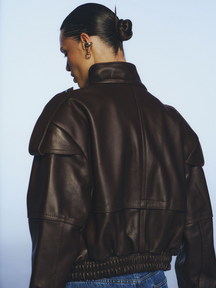 NASH BROWN LEATHER JACKET