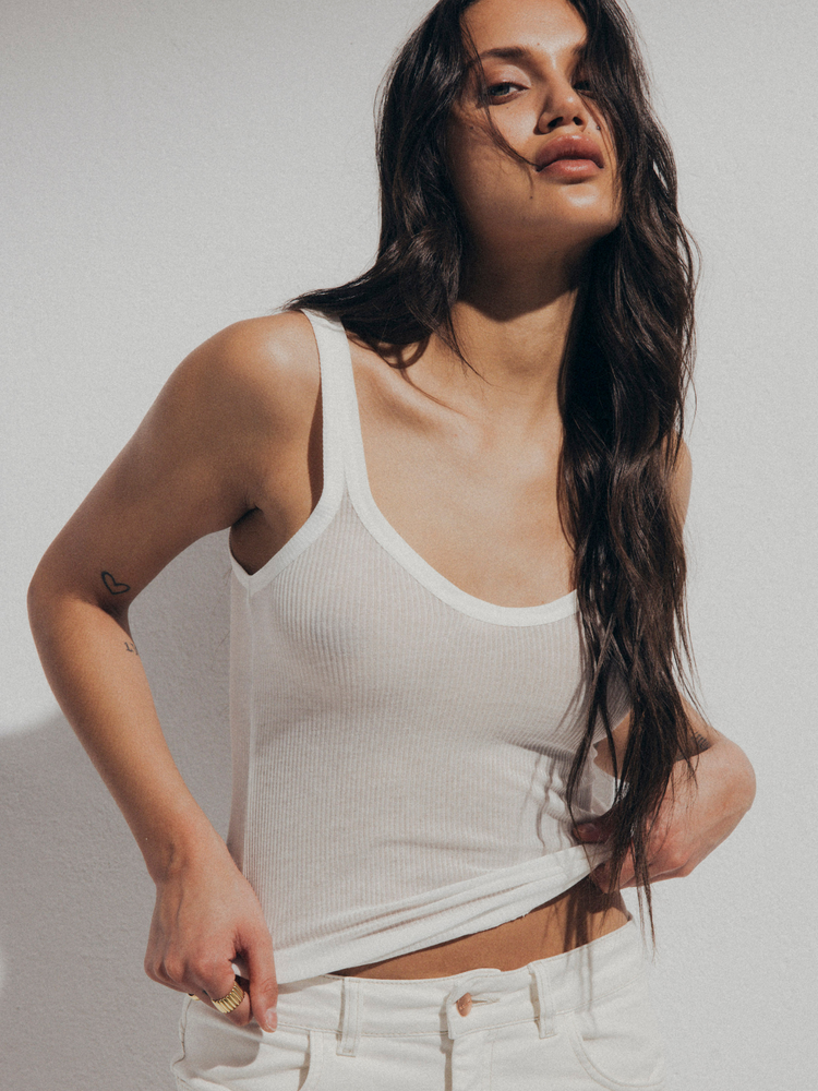 TINI TOP SHEER WHITE