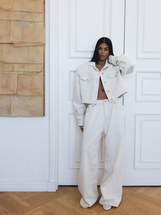 BOYISH CREAM TALL JEANS