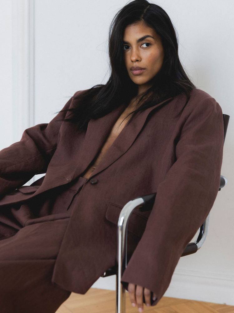 MARYNARKA FREYA LINEN BROWN