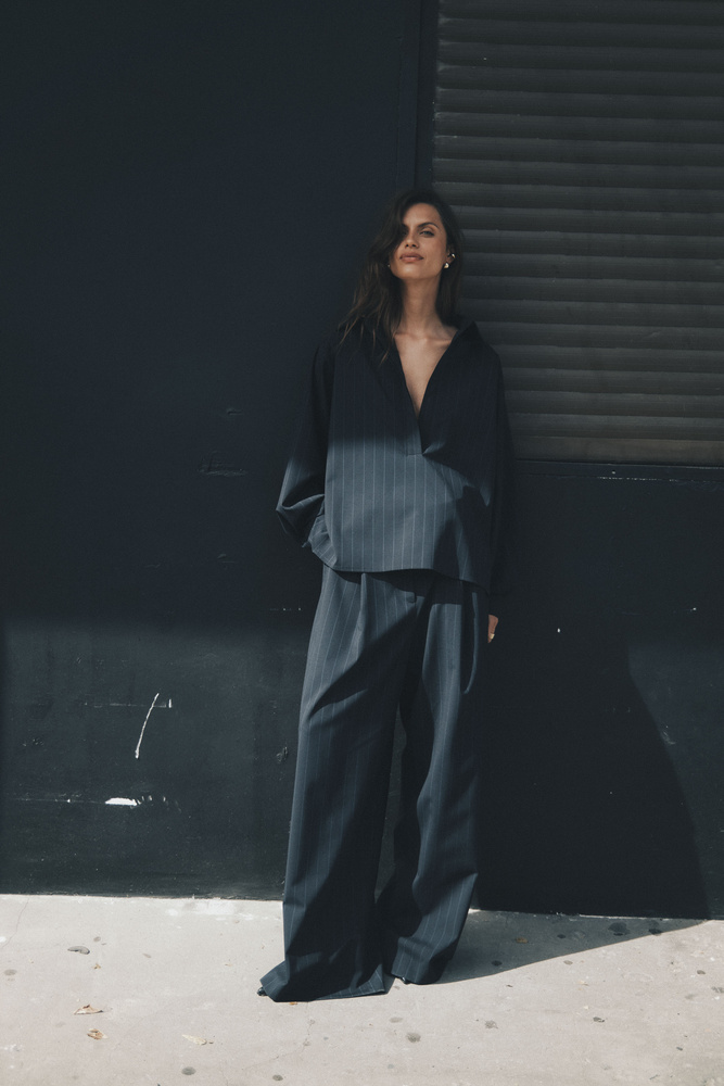 MESA WOOL STRIPES PANTS