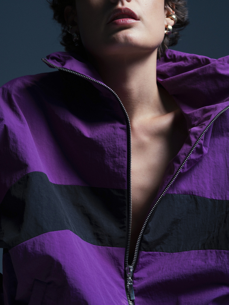 KURTKA DRIFT ZIP ORCHID