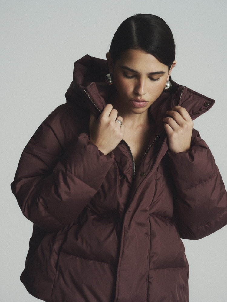 SOLVEN BURGUNDY DOWN JACKET