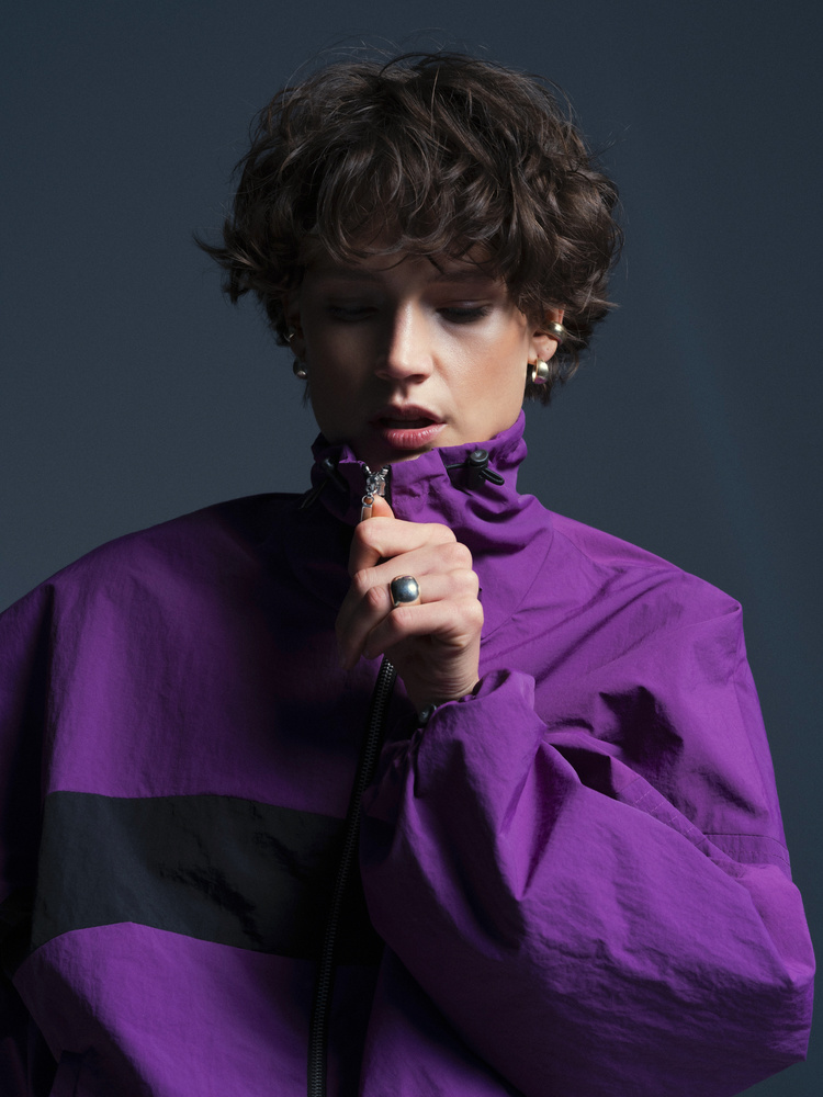 KURTKA DRIFT ZIP ORCHID