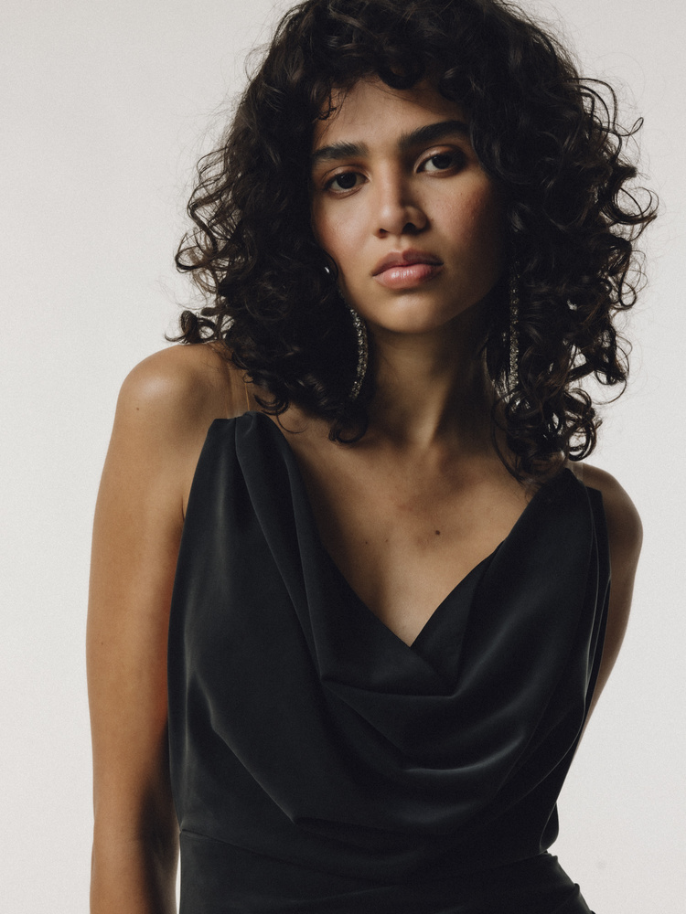 SASHA GRAPHITE DRESS