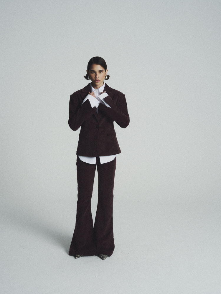 STEVIE BURGUNDY CORDUROY PANTS