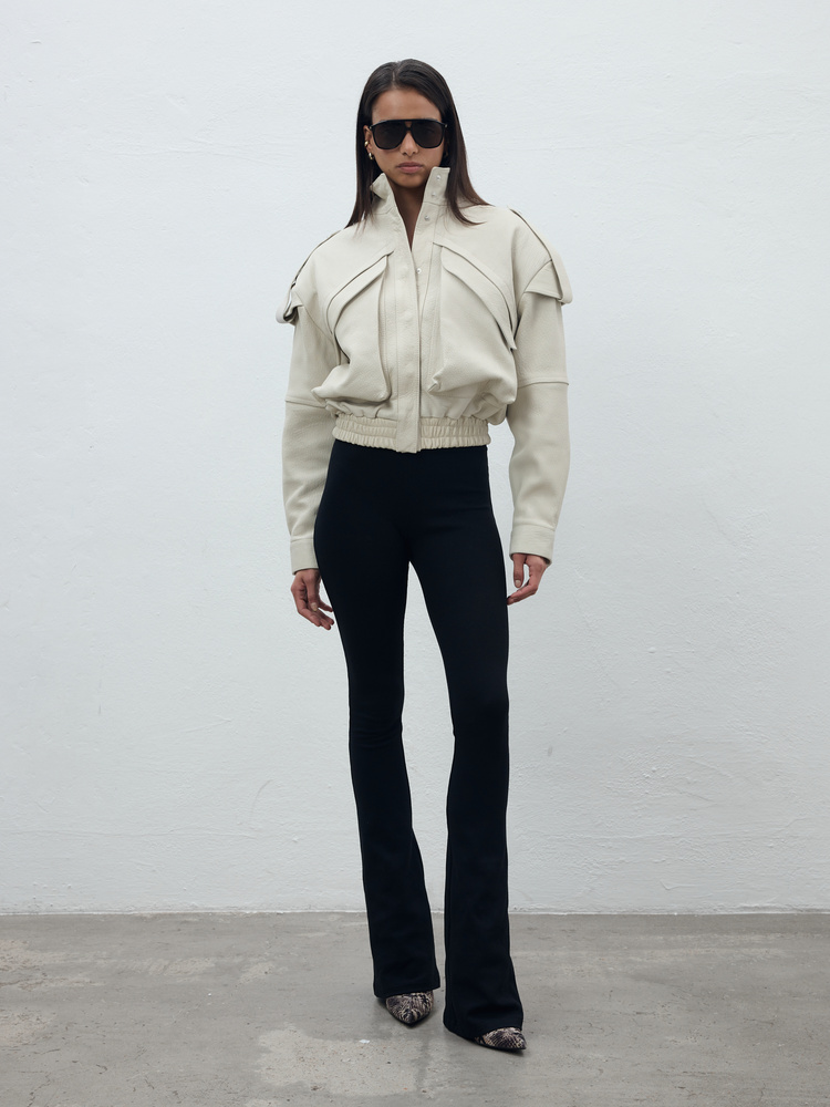 ELASTIC FLARED LEGGINGS