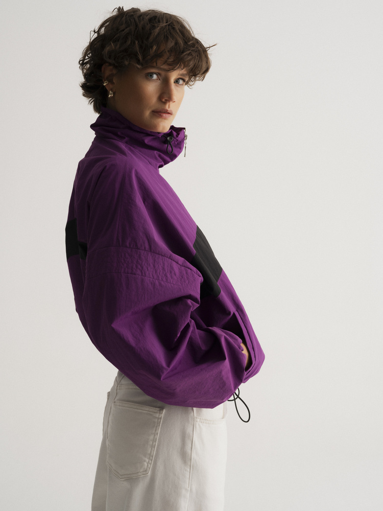 KURTKA DRIFT ZIP ORCHID