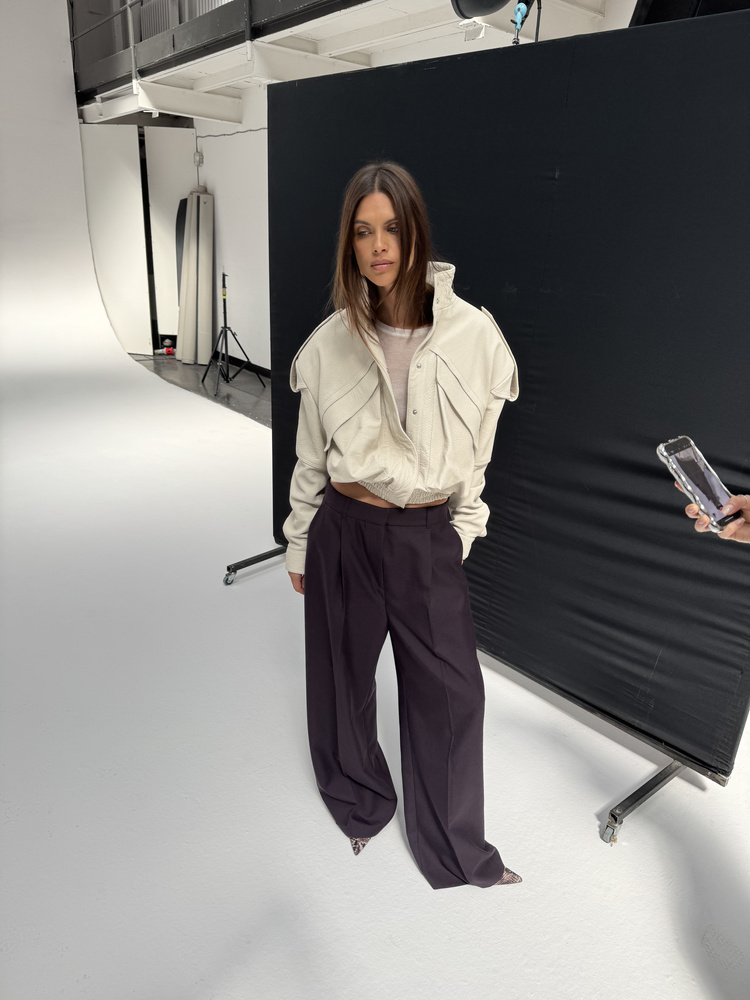 DEEP BURGUNDY PANTS