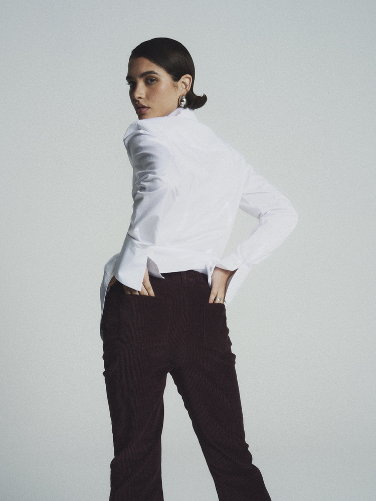 STEVIE BURGUNDY CORDUROY PANTS