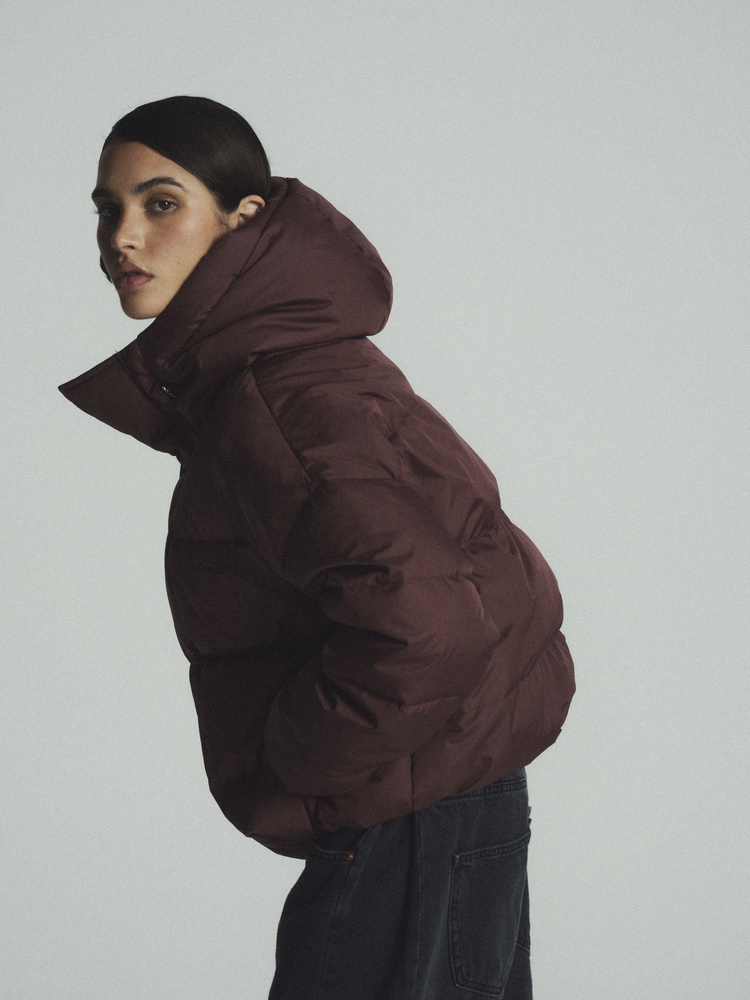 SOLVEN BURGUNDY DOWN JACKET