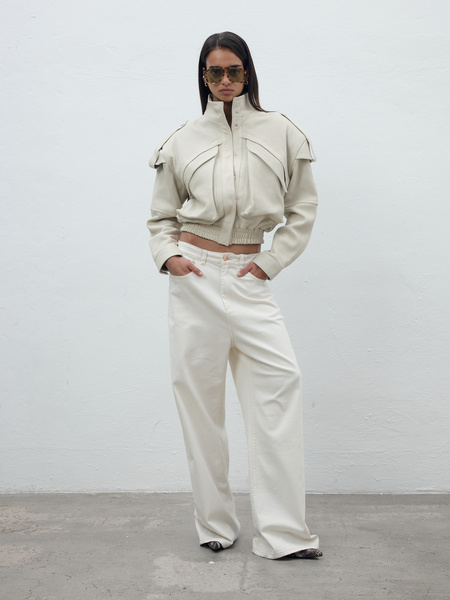 SPODNIE URBAN OFF WHITE TALL