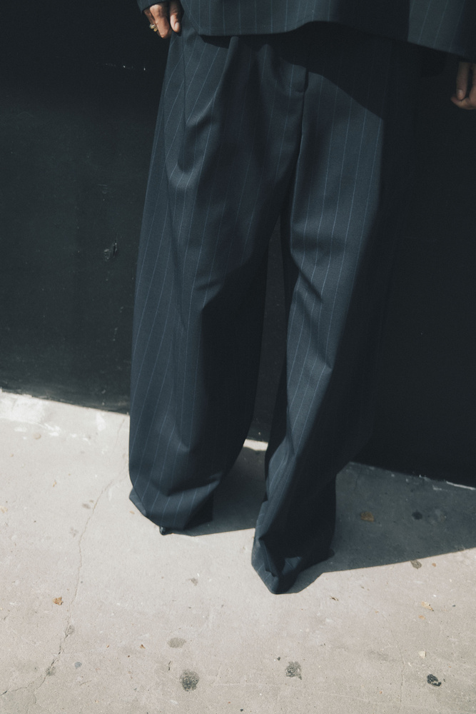 MESA WOOL STRIPES PANTS