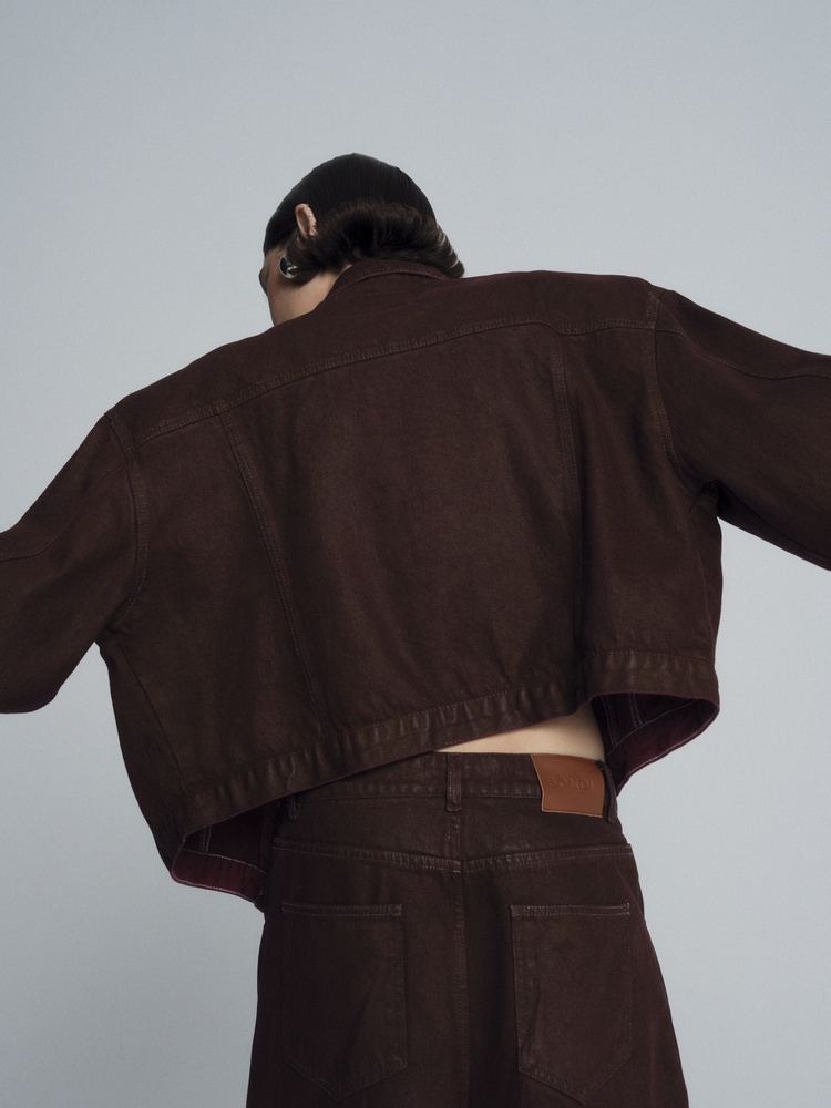 KAHN BURGUNDY WAXED JACKET