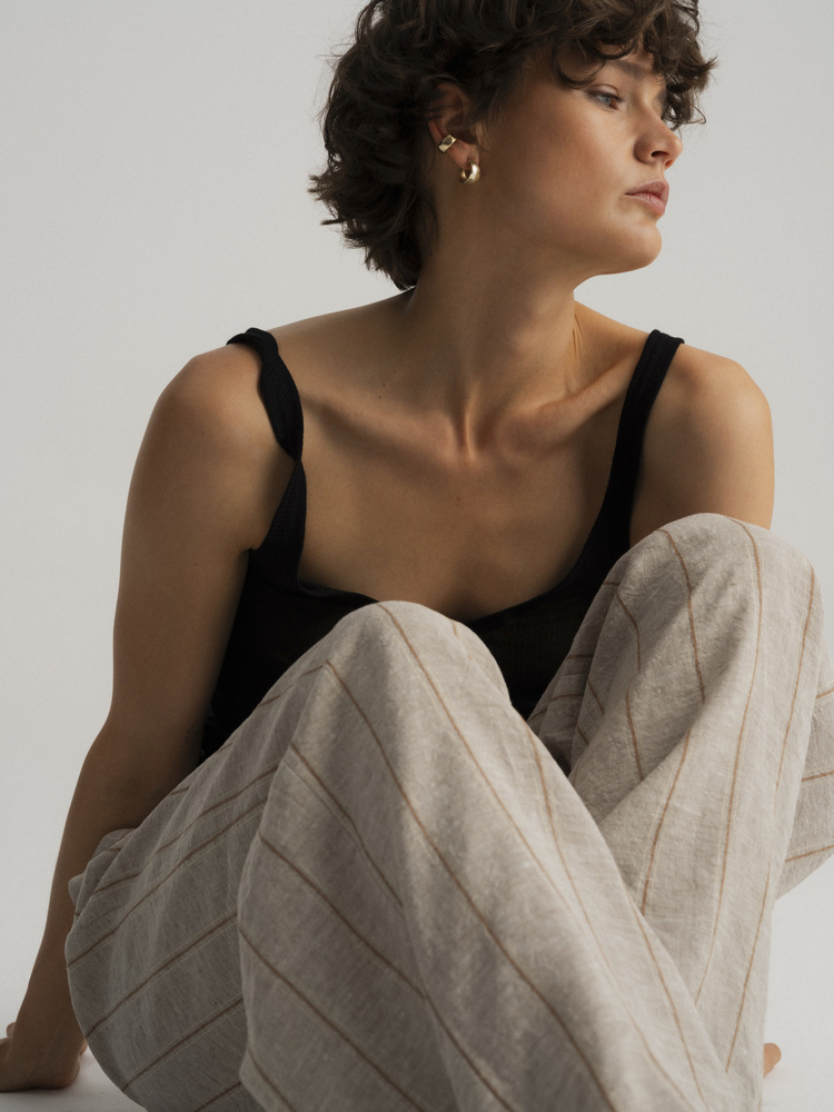 TAYA SAND LINEN PANTS