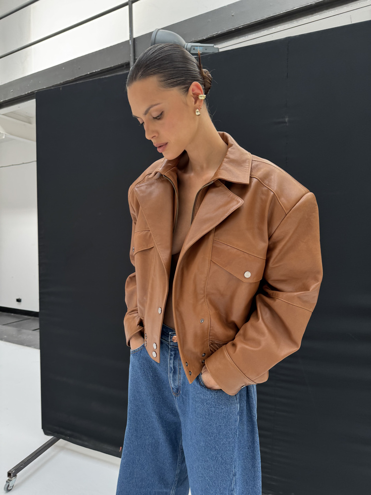 FARA AMBER LEATHER JACKET