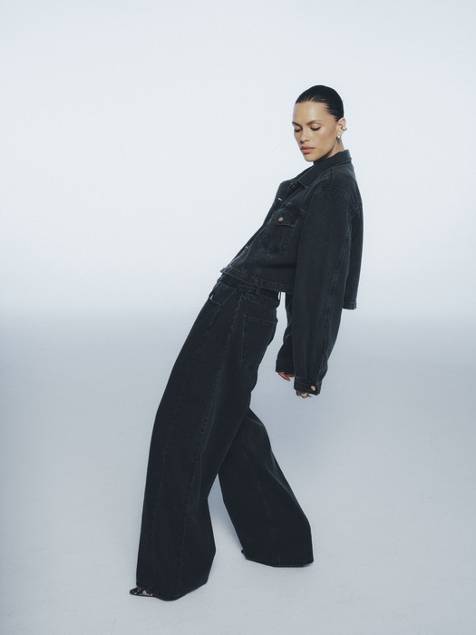 JEANSY BOYISH VINTAGE BLACK TALL