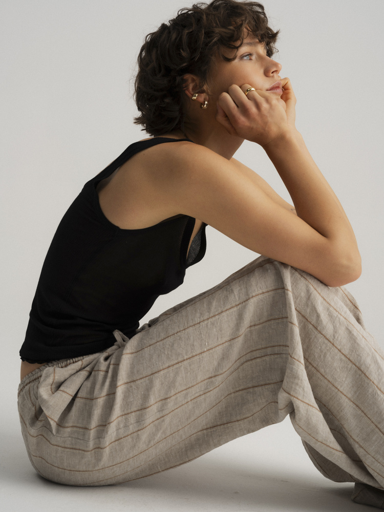 TAYA SAND LINEN PANTS