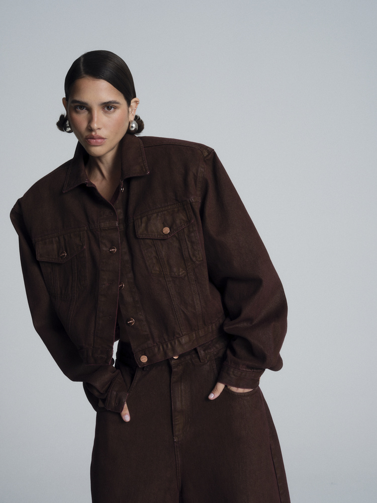 KAHN BURGUNDY WAXED JACKET