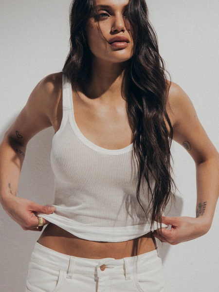 TINI TOP SHEER WHITE