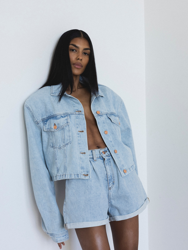SZORTY RIVER DENIM