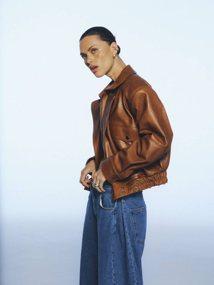 FARA AMBER LEATHER JACKET