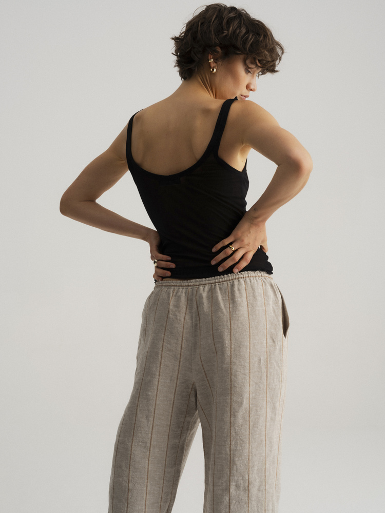 SPODNIE TAYA LINEN SAND