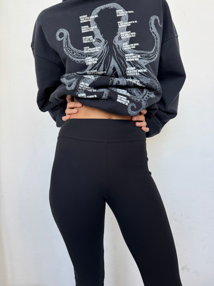 ELASTIC FLARED LEGGINGS