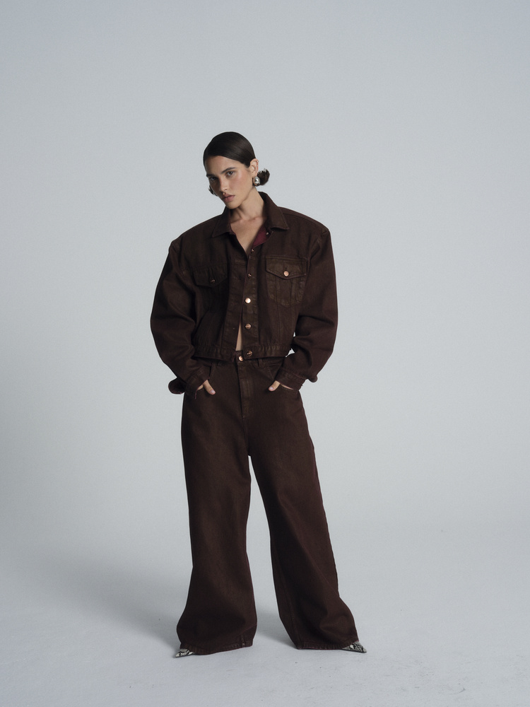 KAHN BURGUNDY WAXED JACKET