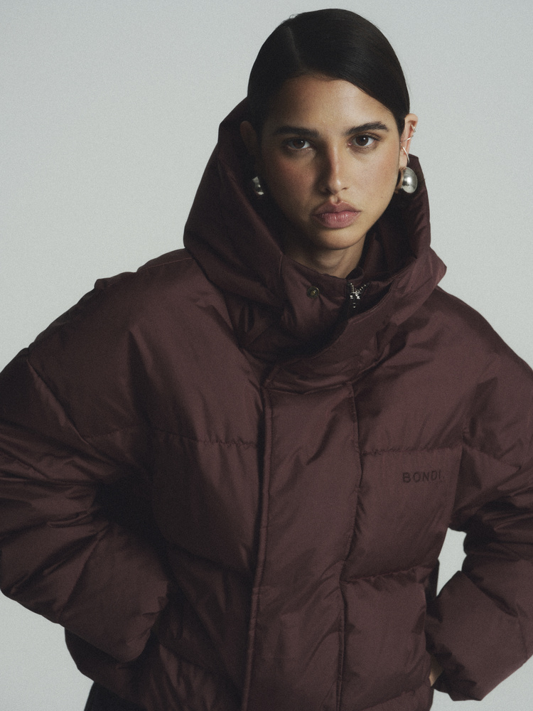 SOLVEN BURGUNDY DOWN JACKET