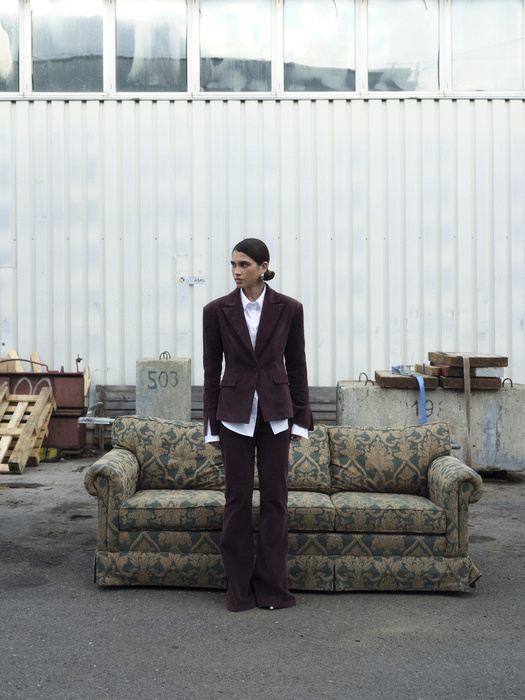 STEVIE BURGUNDY CORDUROY PANTS