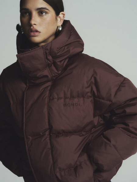 SOLVEN BURGUNDY DOWN JACKET