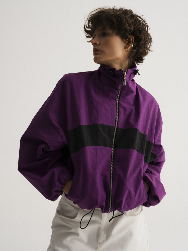 KURTKA DRIFT ZIP ORCHID