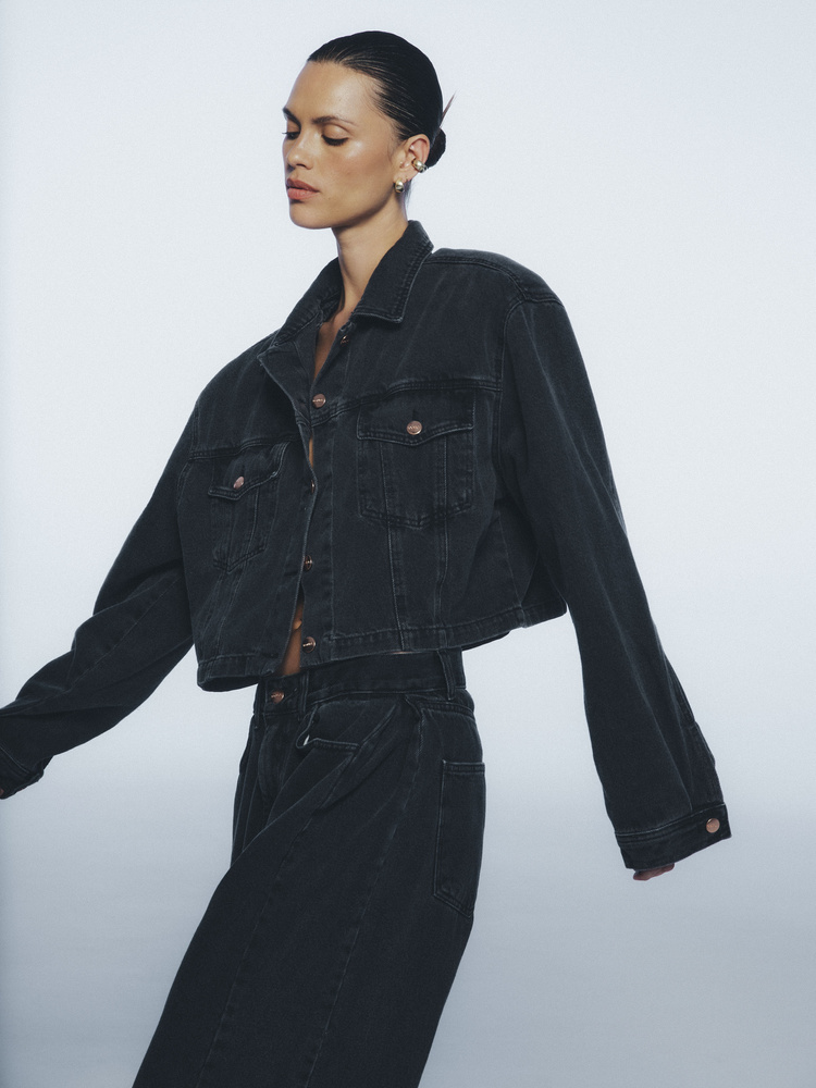 JEANSY BOYISH VINTAGE BLACK TALL