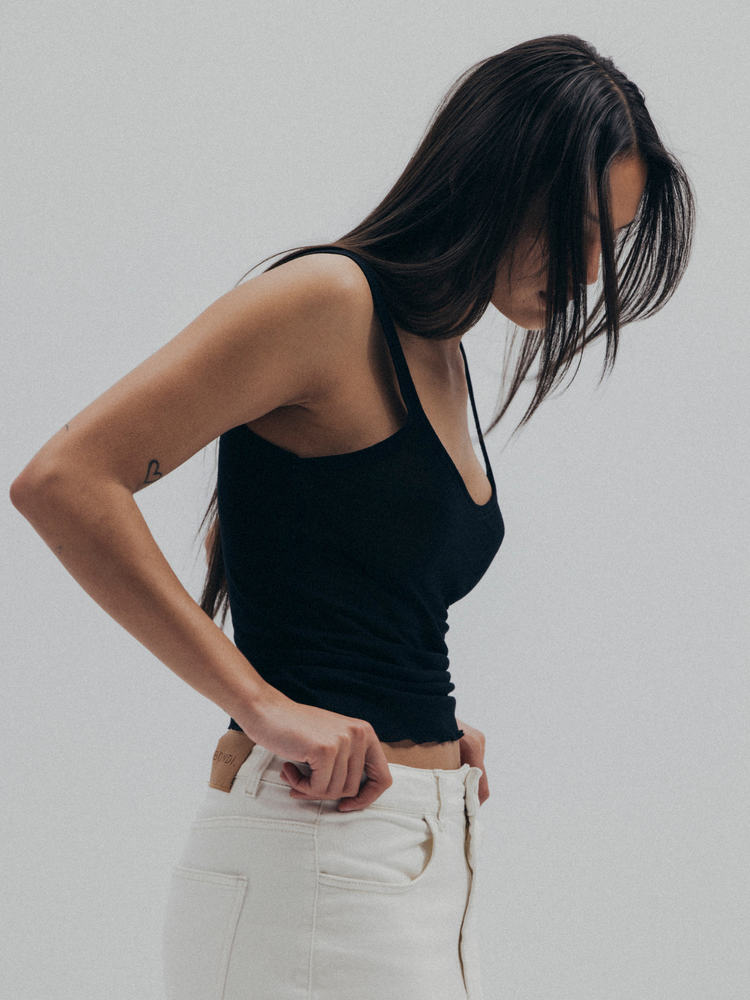 TINI TOP SHEER BLACK