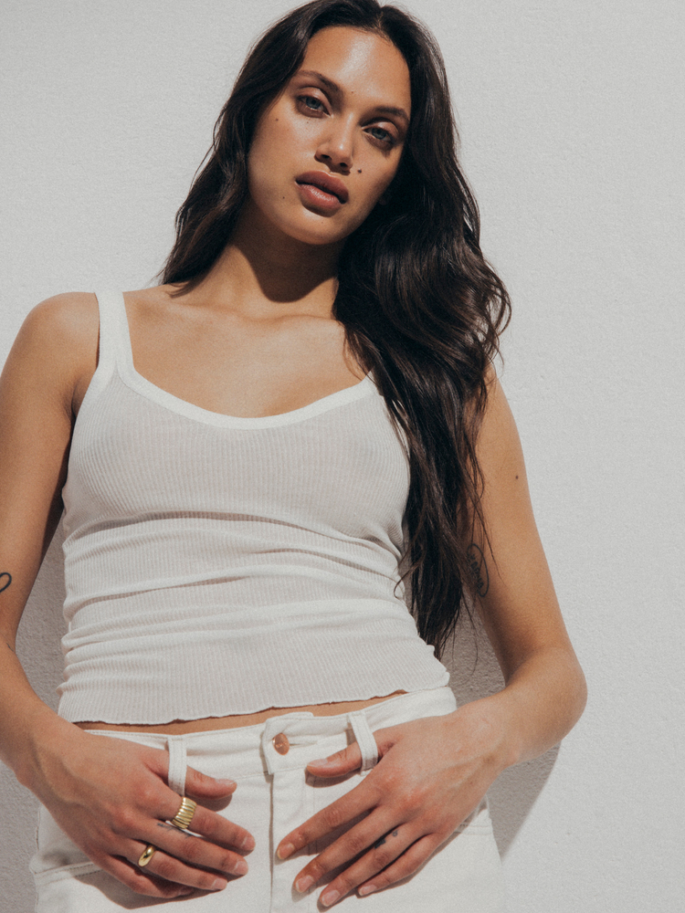 TINI TOP SHEER WHITE