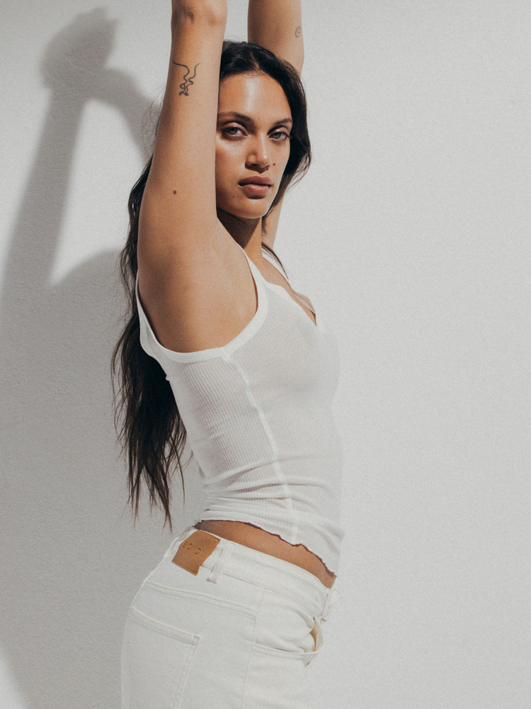 TINI TOP SHEER WHITE