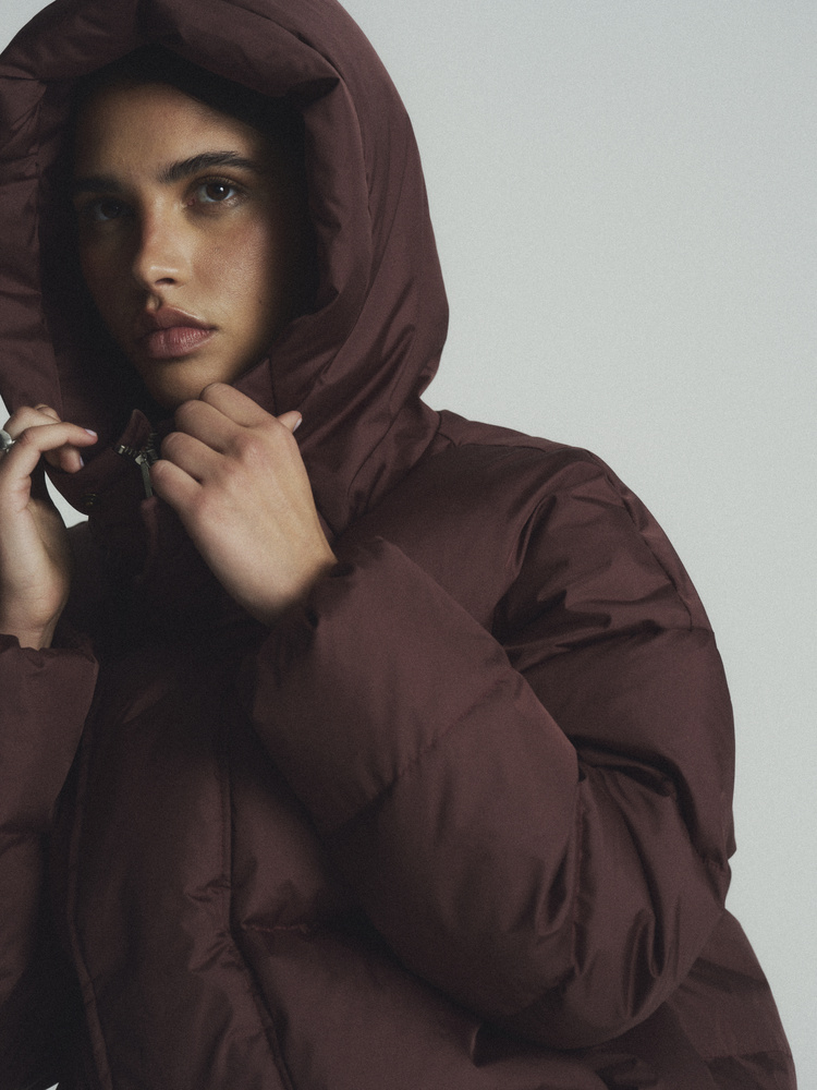 SOLVEN BURGUNDY DOWN JACKET