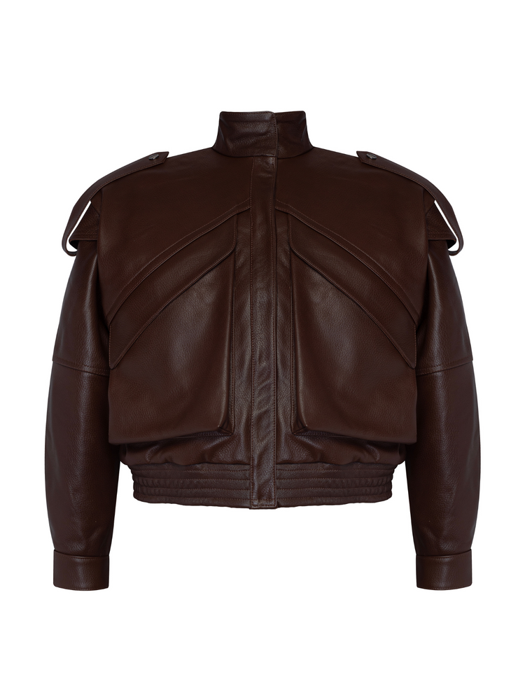NASH BROWN LEATHER JACKET