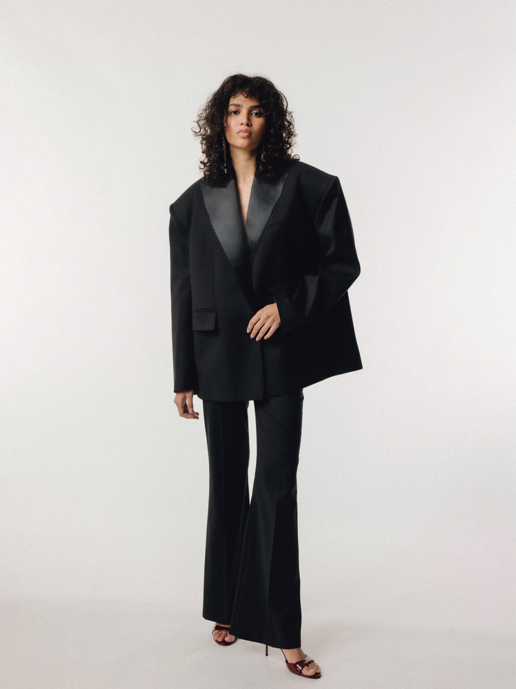 PARI BLACK FLARE PANTS